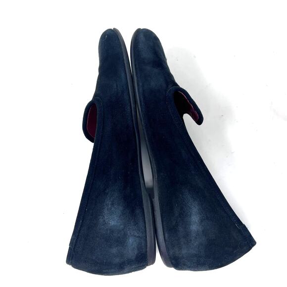 Rue du Jour Paris Loafer Womens Size 38.5 / 8 Slip on Black Suede Flat - Picture 7 of 9